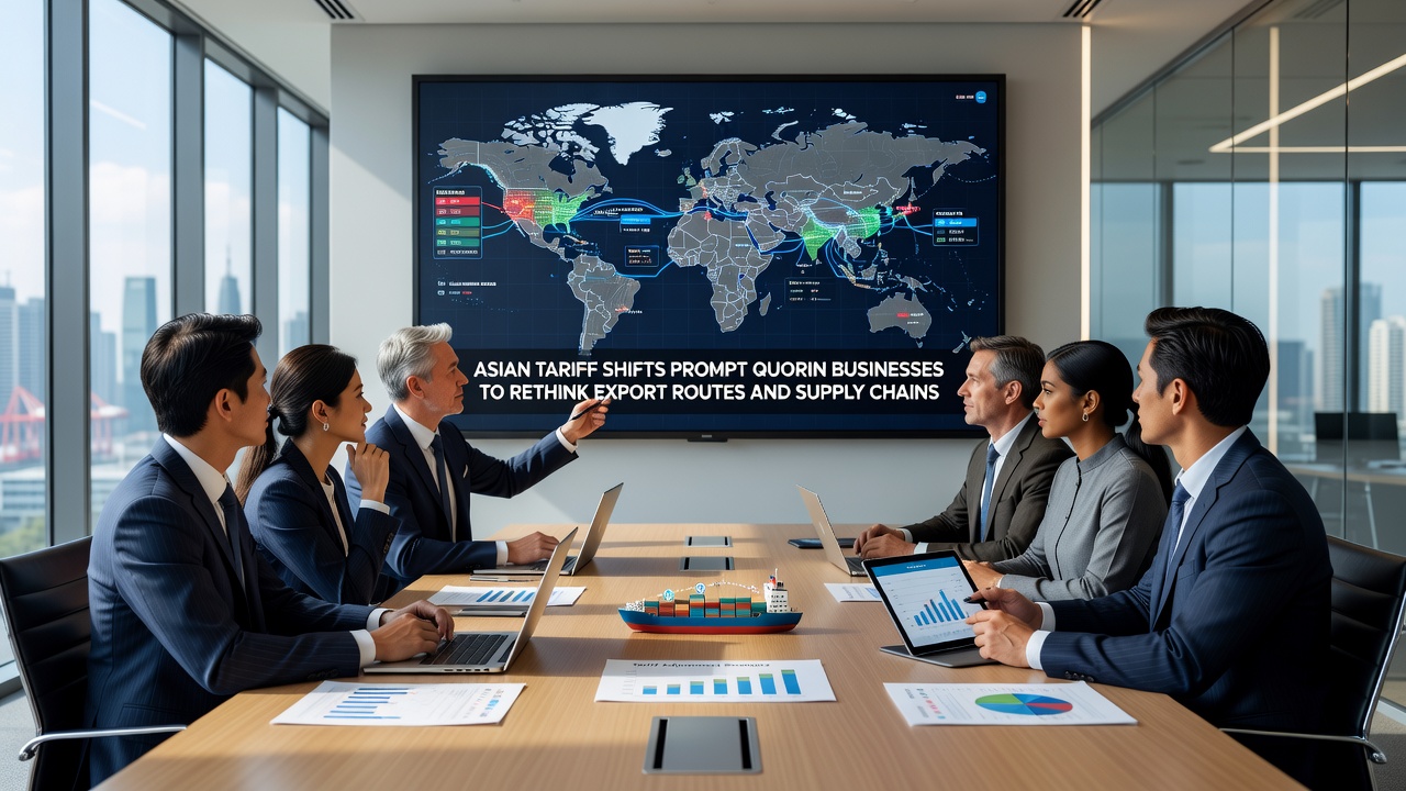 Supply chain mapping and logistics planning for Quorin export adjustments